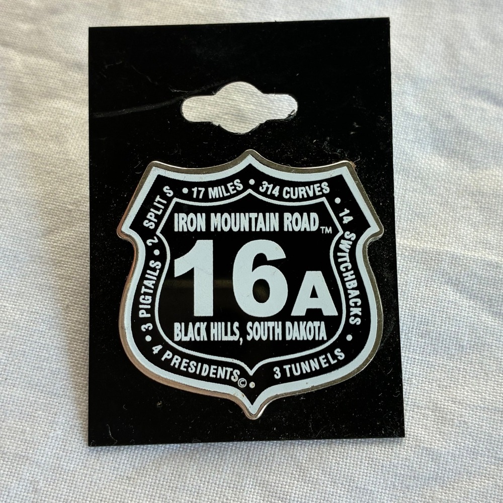 Iron Mountain Road 16A Black Hills South Dakota Enamel Pin Sturgis Biker Pin